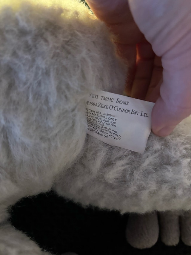 Zeke O'Connor Yeti Plush Toy Pair - photo 4