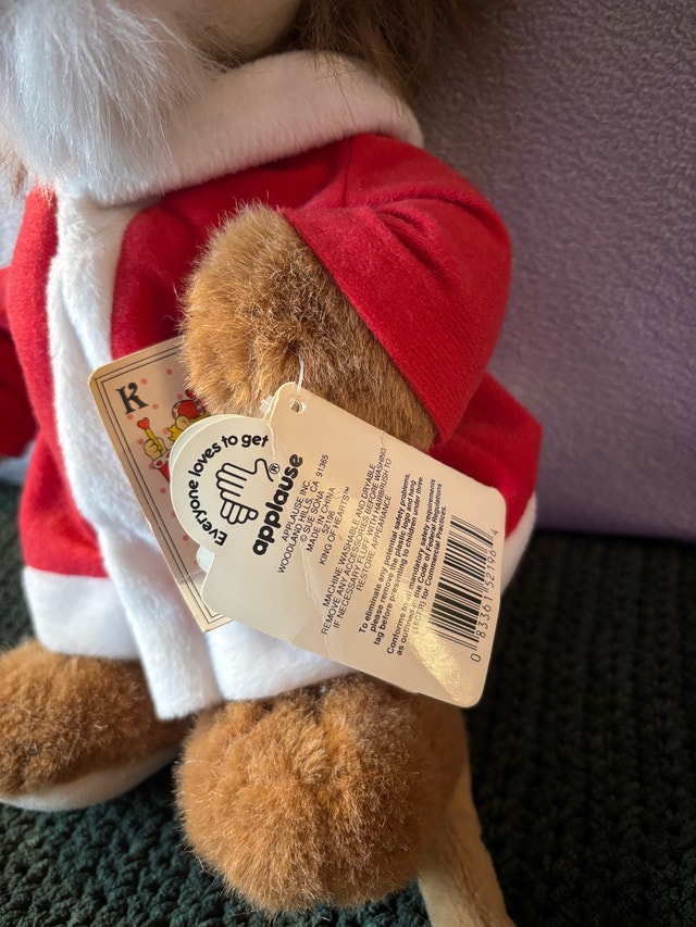 Applause Heart Ticklers 11" King Of Hearts Lion Plush Toy - photo 5