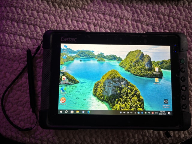 Getac T800 G2 Fully Rugged Tablet - 8GB RAM, Barcode Scanner