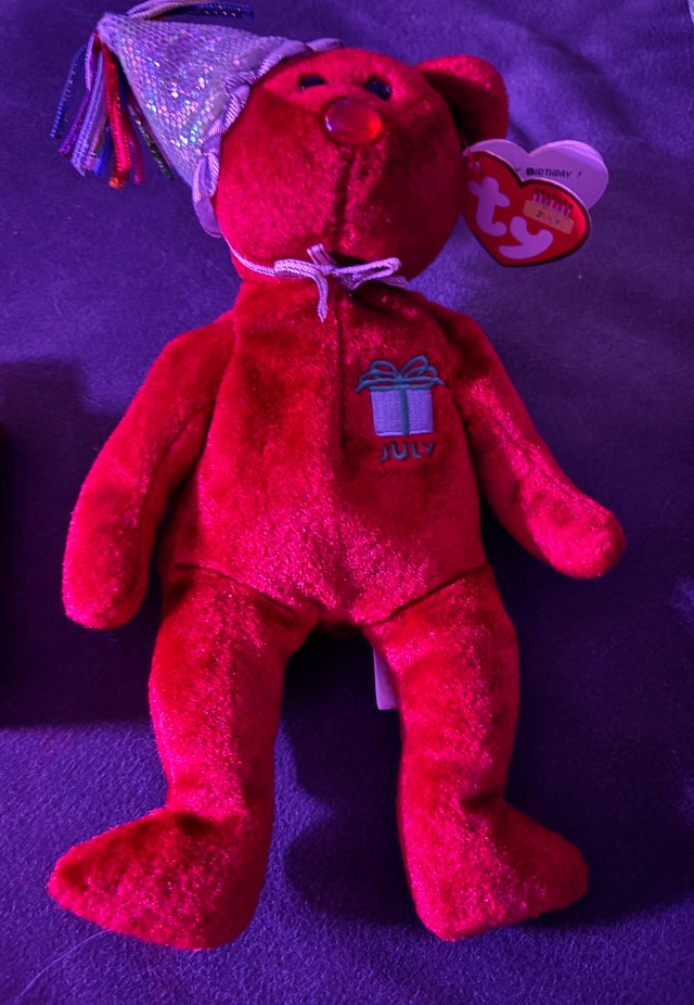 Ty July Birthday Bear - Vintage Birthday Present!