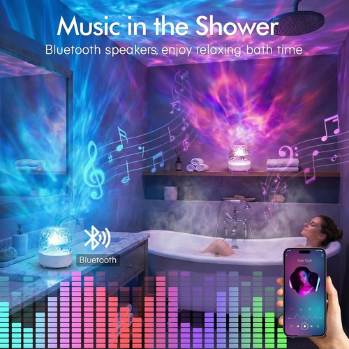 Waterproof Shower Light with Bluetooth Speaker & 16 Colors - photo 3