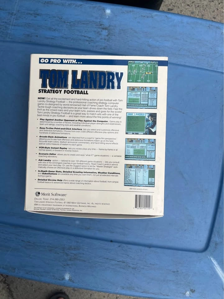 Vintage Tom Landry Strategy Football IBM PC Game - photo 3