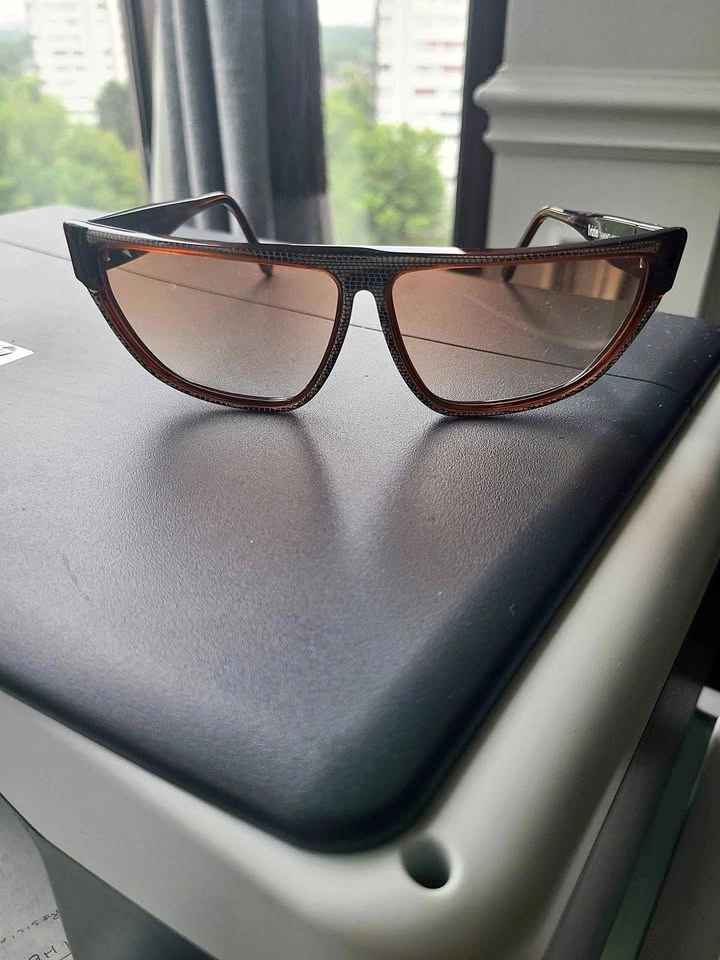 Vintage Krizia Tortoise Shell Sunglasses K23 col 02 Italy