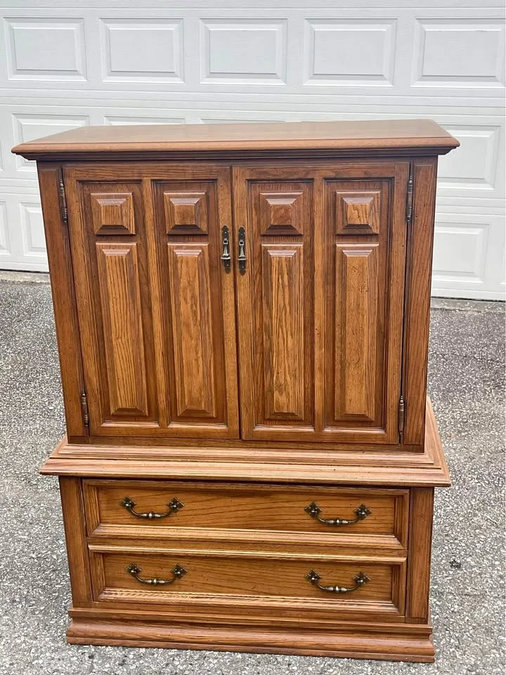 Solid Wood Six Drawer Armoire thumbnail