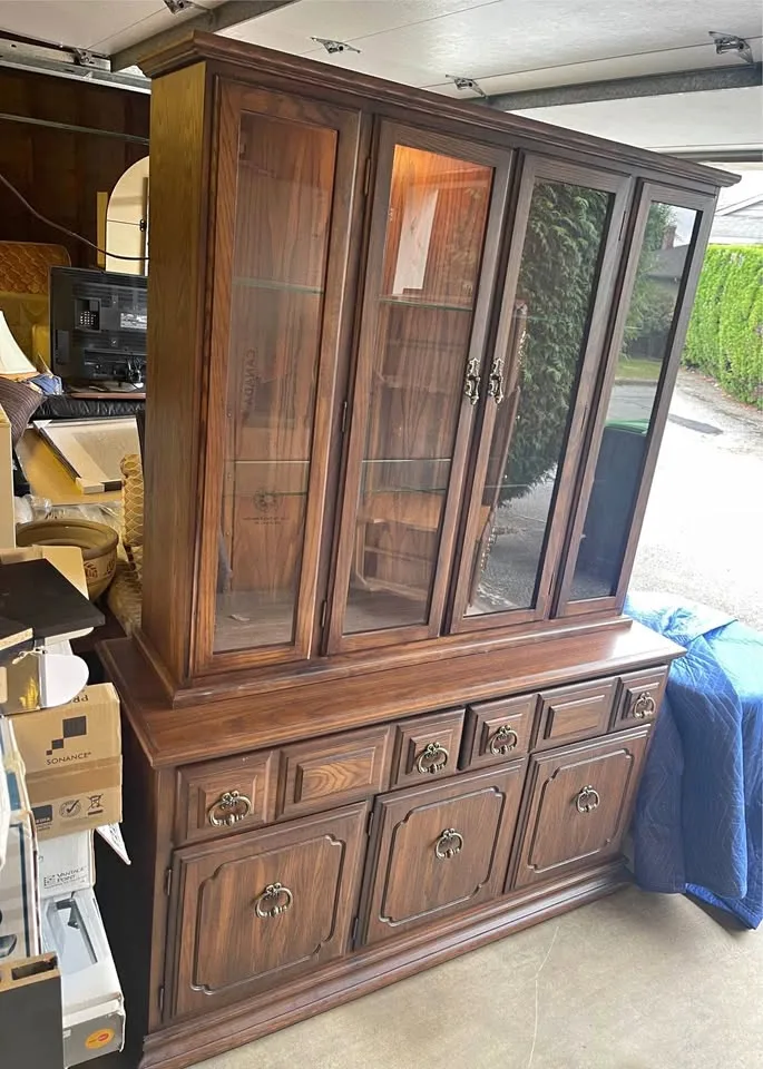 Kroehler Solid Wood China Cabinet thumbnail