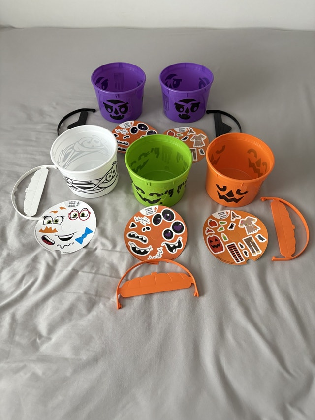 McDonalds Happy Meal Halloween Buckets