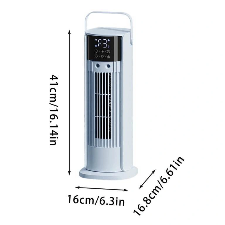 Portable Vertical Evaporative Air Cooler, 700ml Water Tank LED T - photo 3
