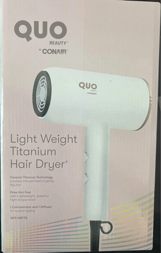 Quo Beauty by Conair Titanium Hair Dryer - Brand New - photo 2