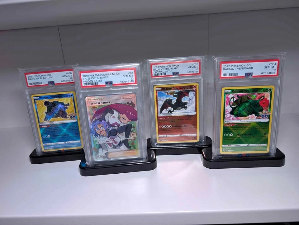 PSA 10 Pokemon Card Lot - Radiant Charizard, Blastoise, Venusaur