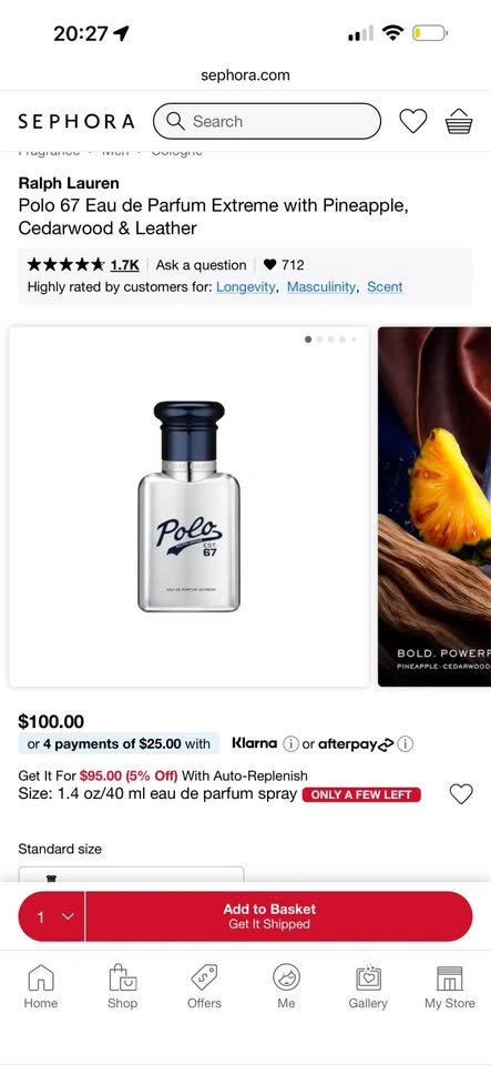 Ralph Lauren Polo 67 Eau de Parfum Extreme 40ml - photo 2