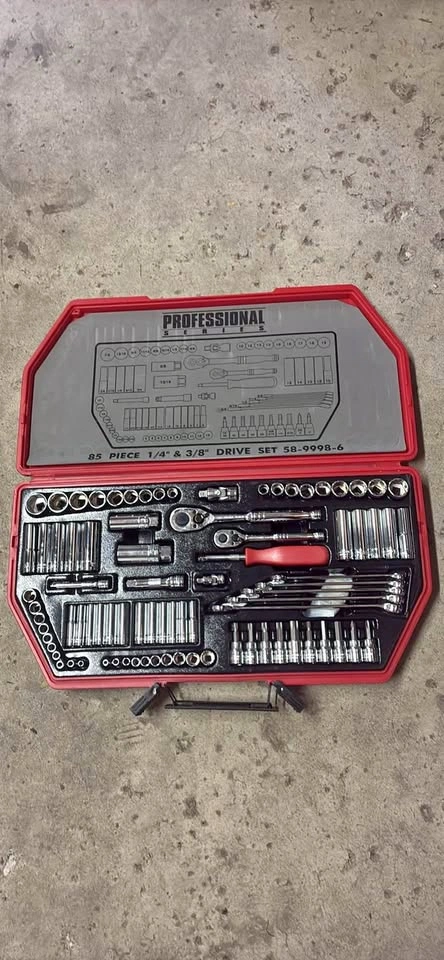 Mastercraft Professional 85pc Socket Set 1/4" & 3/8" Drive