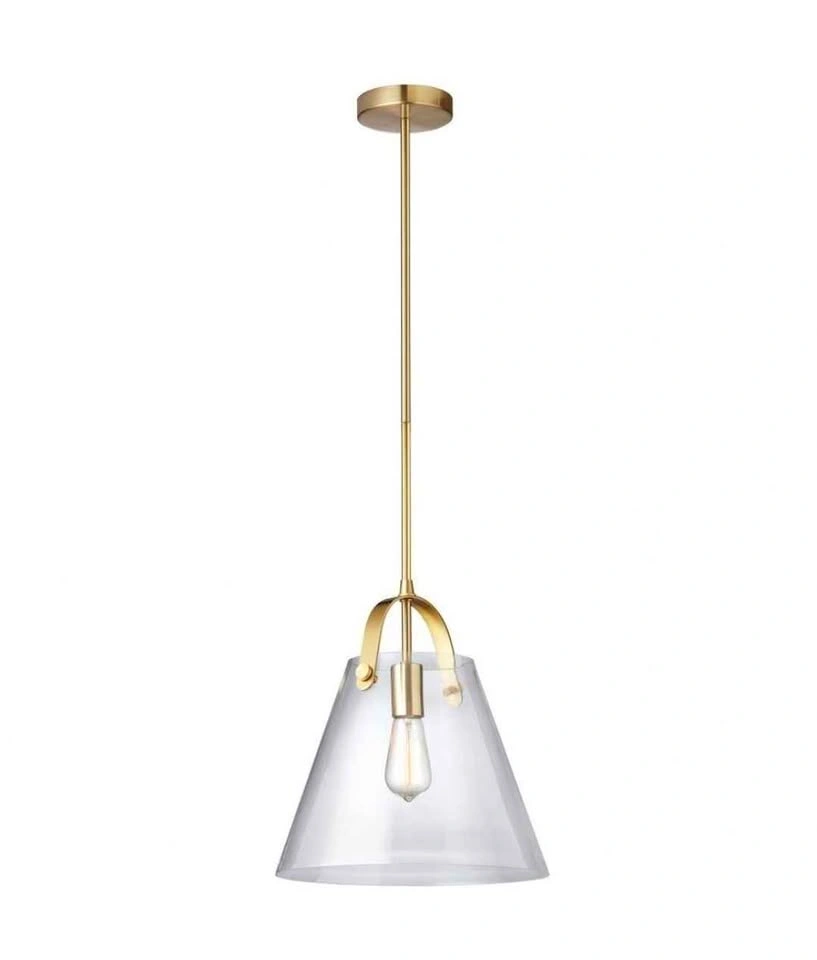Dainolite Polly 1-Light Aged Brass Pendant - photo 2