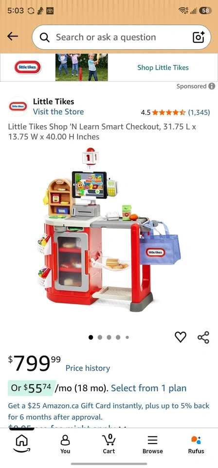 Little Tikes Shop 'N Learn Smart Checkout - photo 2