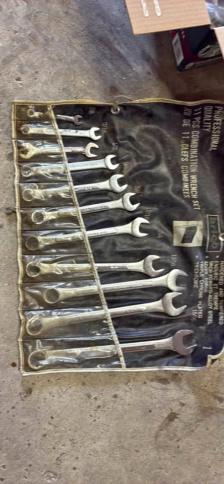 Vintage Brico 11-Piece Combination Wrench Set (SAE)