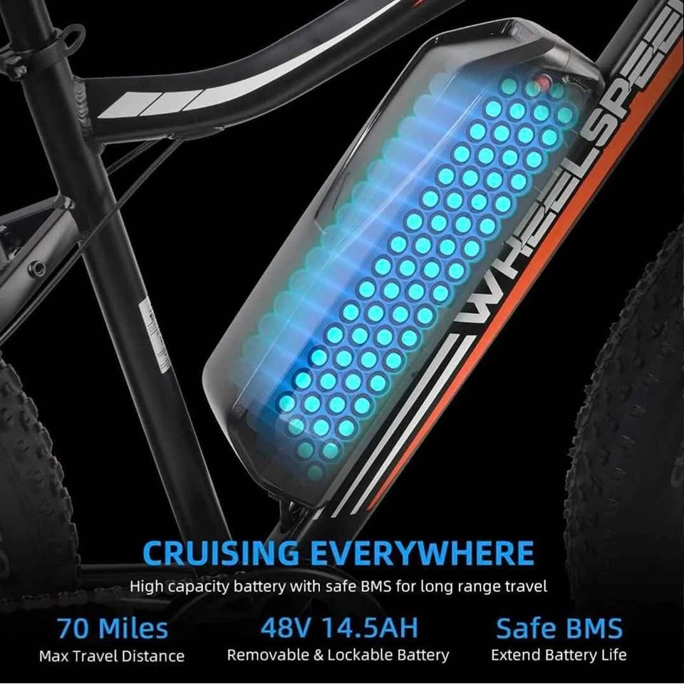 Wheelspeed 26" Electric Bike 500W 48V Removable Battery - photo 4