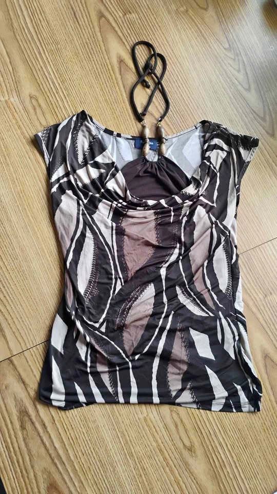 Reitmans Petites Y2K style Cowl-neck Halter Blouse size XS