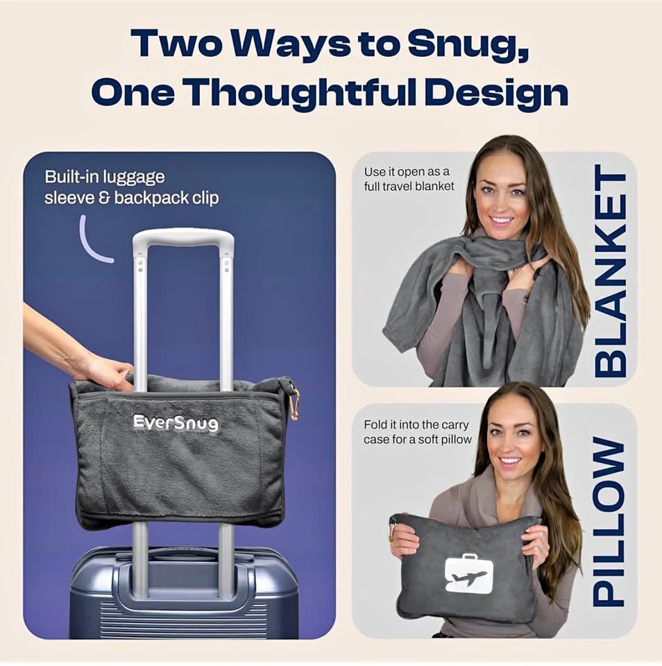 EverSnug Travel Blanket and Pillow