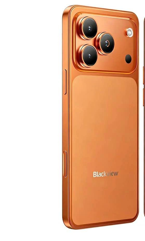 Blackview Wave 7C Unlocked Cell Phone, 4G LTE, Android 16, Orang