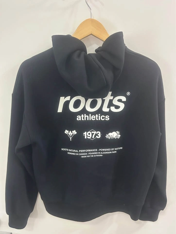 Roots Kids Black Zip Up Hoodie 11-12Y/ Women’s XS/ S - photo 2