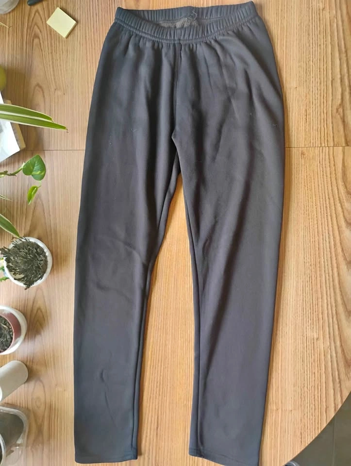 Just Cozy Fuzzy Lined Leggings Black size XS