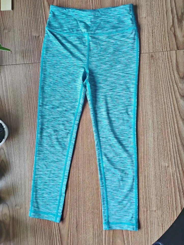 Athletic Works Fitted Crop Dri-More Yoga Pants Green XS