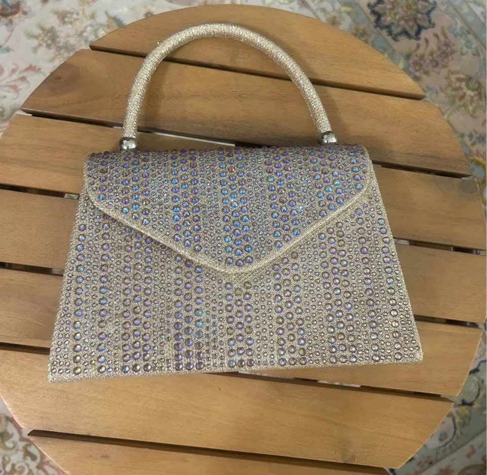 Sparkly Iridescent Rhinestone Evening Bag - photo 2