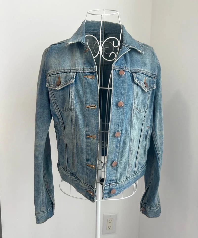 GAP 1969 Icon Flap Medium Wash Denim Jean Jacket Size S