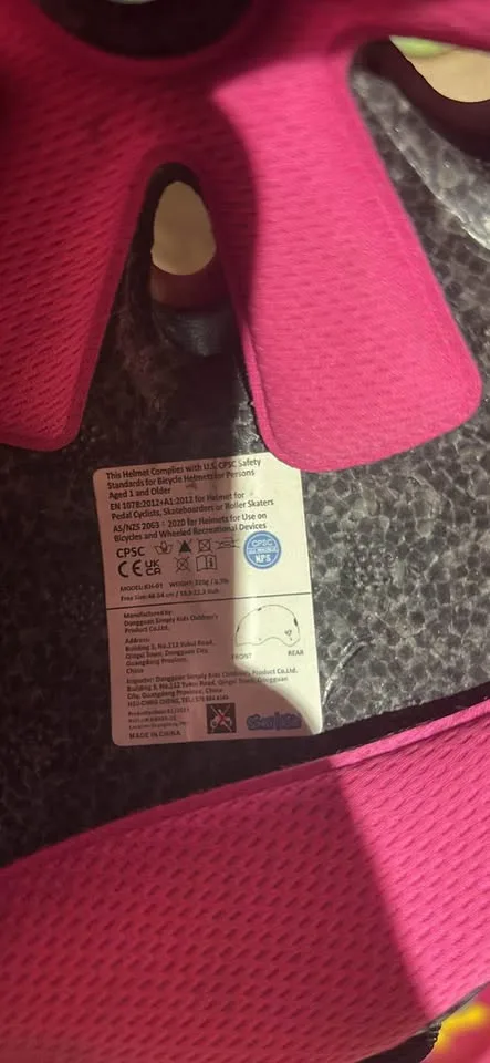 Toddler Helmet - Pink. Include stickers and replacement pads image indicator(3)