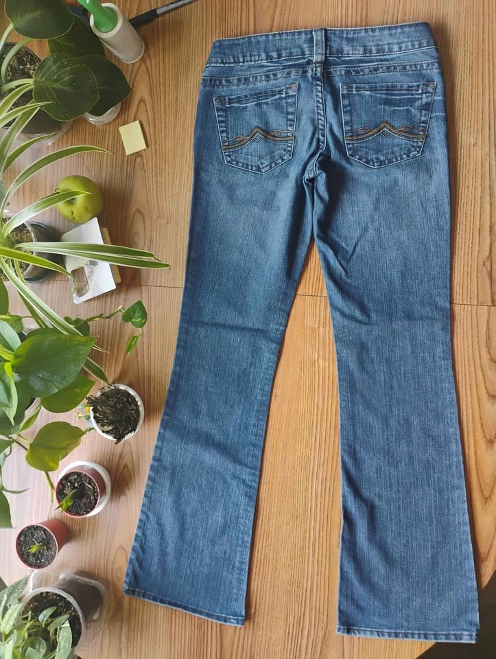 #59 Warehouse One Flared Boot cut Blue Jeans size 26 - photo 2