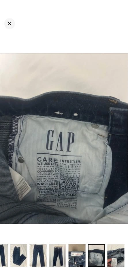GAP 90s Straight High Rise Dark Wash Jeans Size 26 / 2P Petite - photo 5