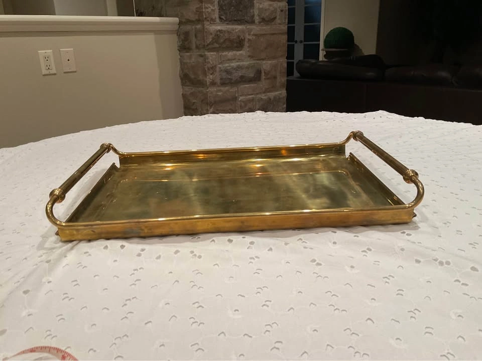 Tray Brass Vintage - photo 2
