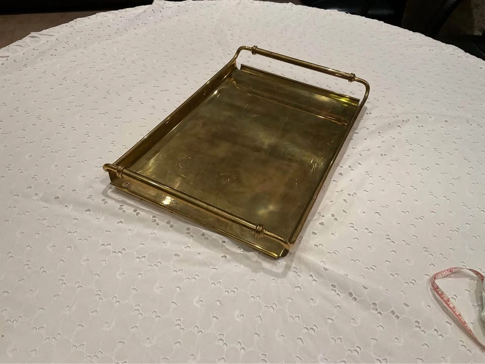Tray Brass Vintage - photo 3