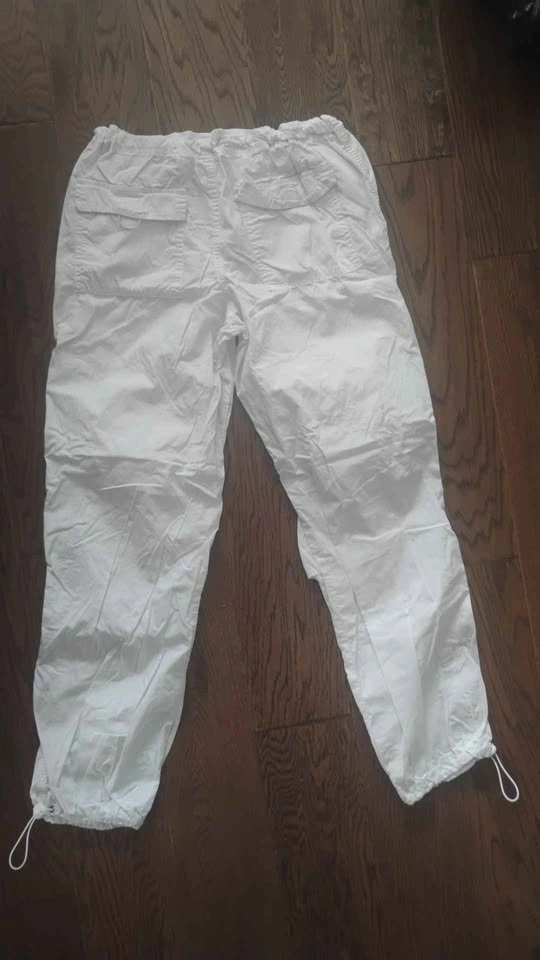 Harlow White Nylon Parachute Pants XS - photo 2