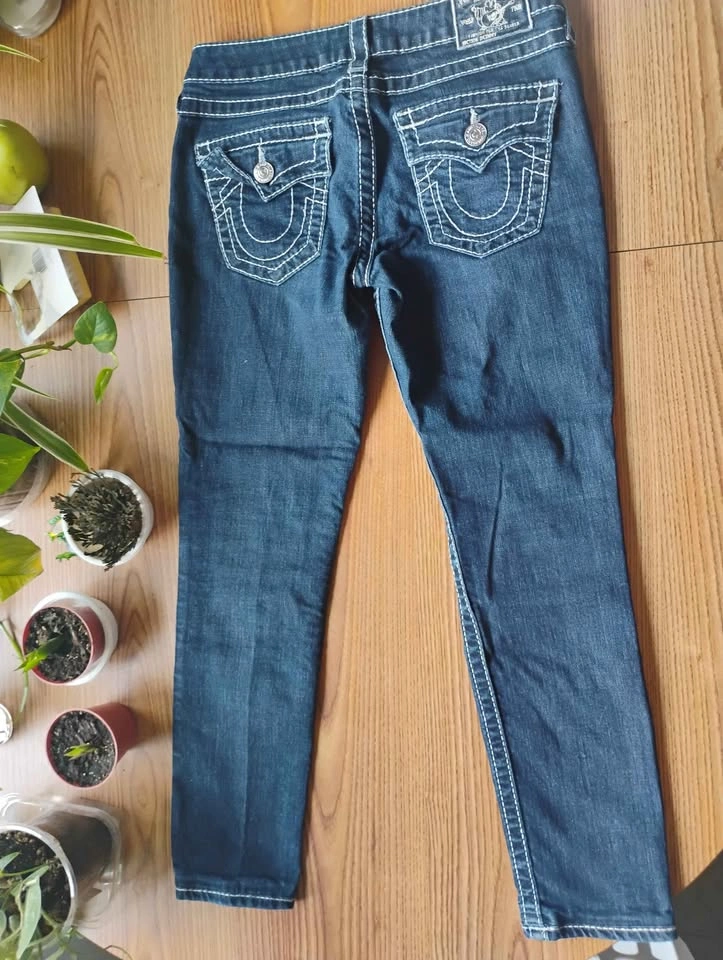 True Religion Dark Wash Super T/Big T Skinny Jeans Size 27 - photo 2