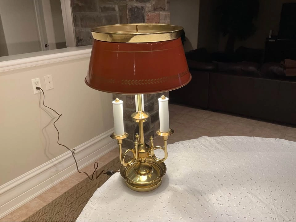 Table Lamp Vintage French Style Bouillotte - photo 2