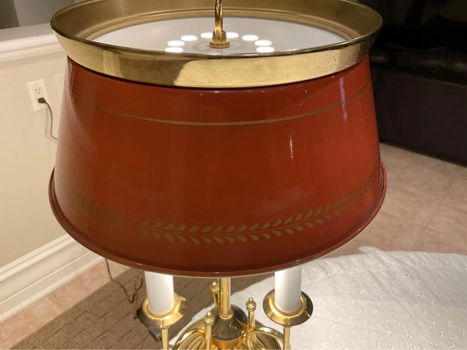 Table Lamp Vintage French Style Bouillotte - photo 3