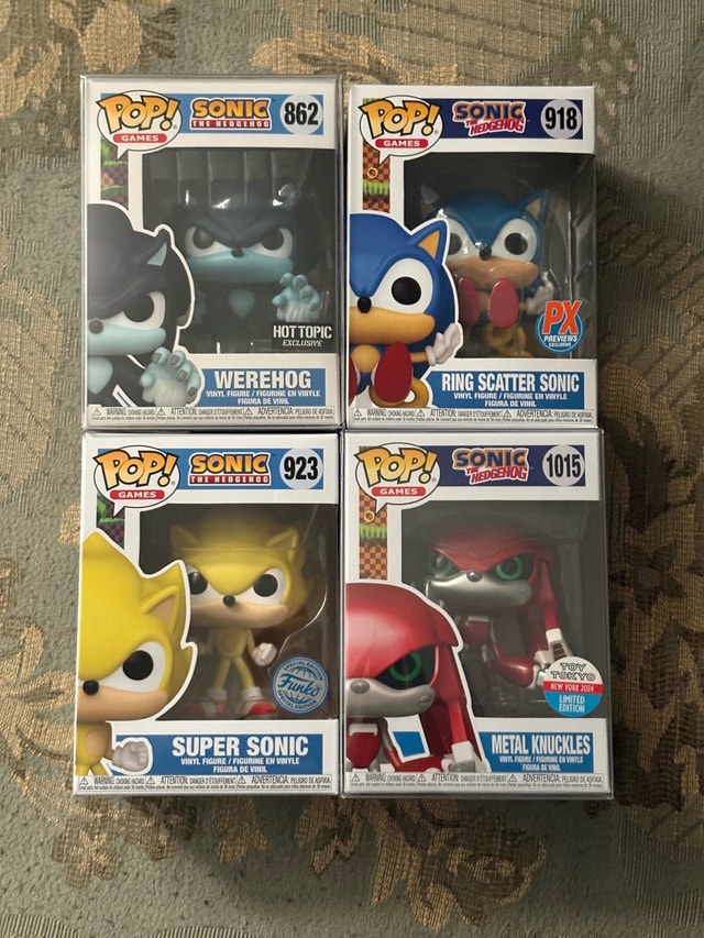 Funko sonic the hedgehog set 2