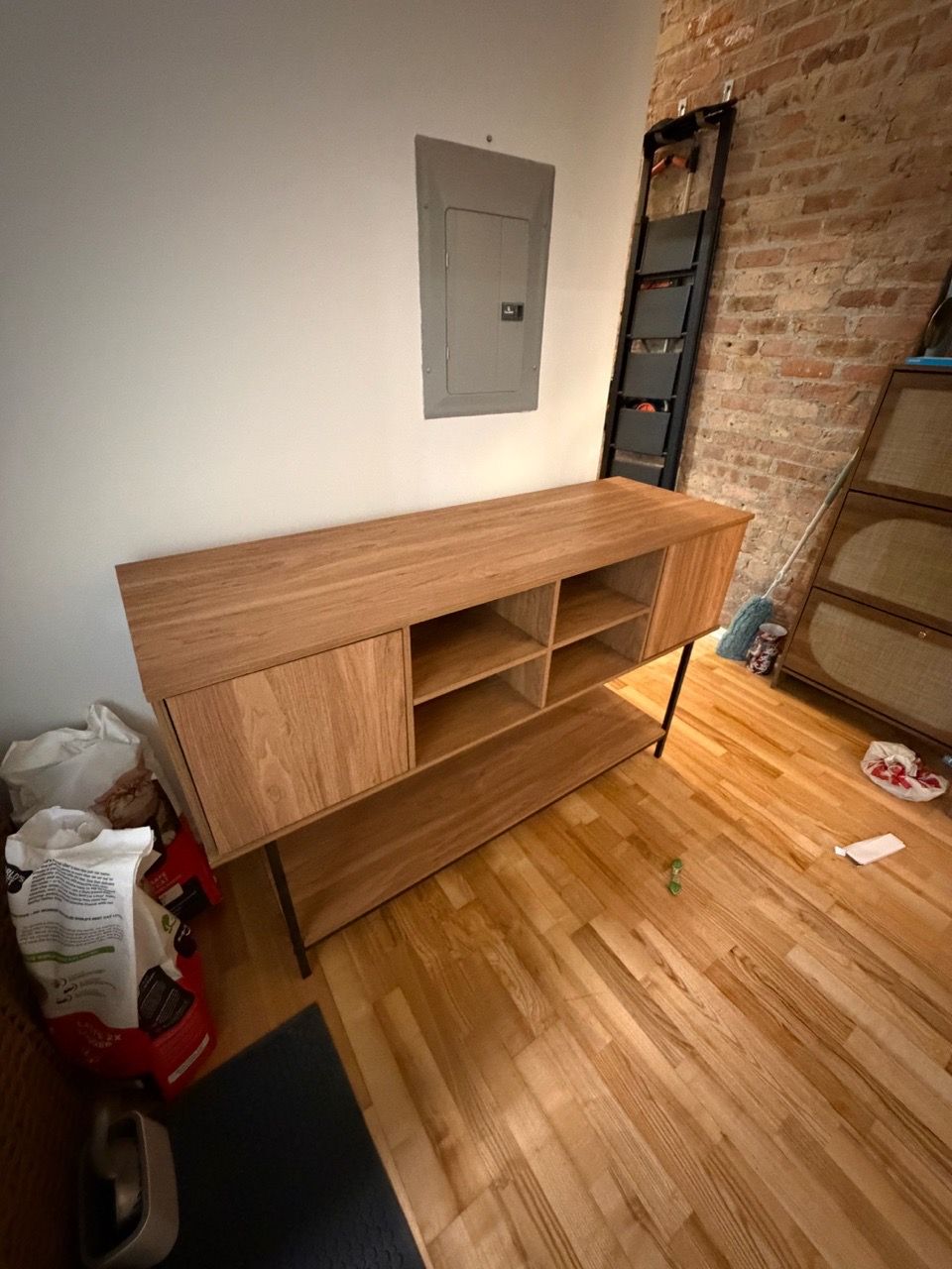 Novogratz Cooper Media Credenza/DJ Stand, Walnut - photo 2