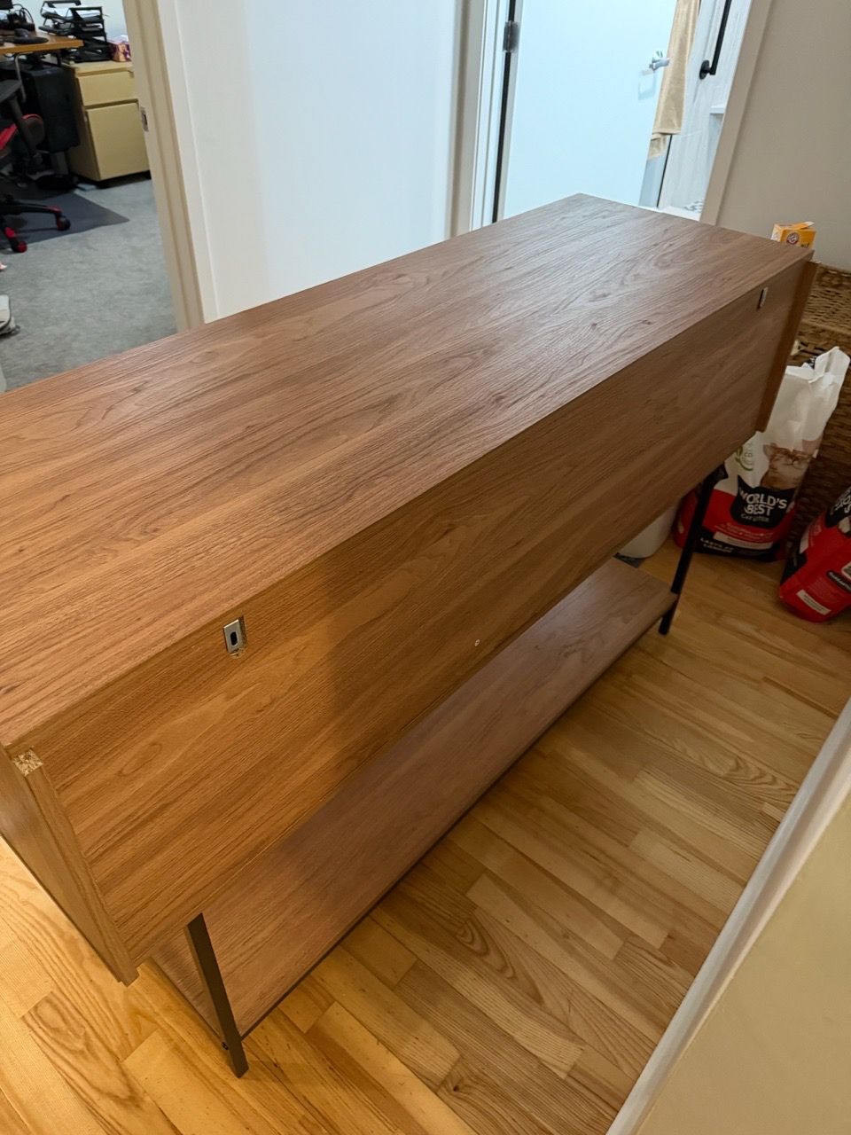Novogratz Cooper Media Credenza/DJ Stand, Walnut - photo 3