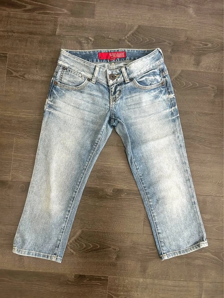 Guess Jeans Vintage Y2K Low Rise Capri Jeans Sz 24