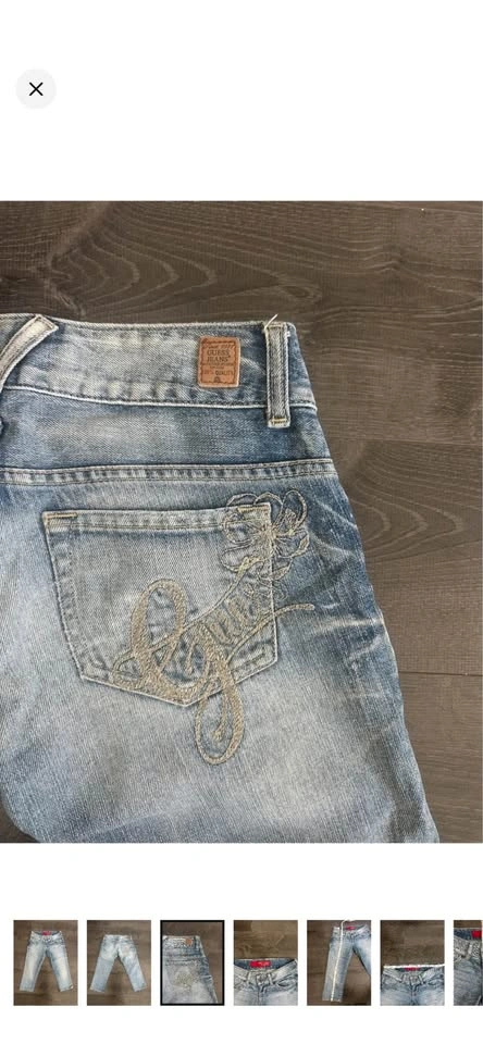 Guess Jeans Vintage Y2K Low Rise Capri Jeans Sz 24 - photo 3