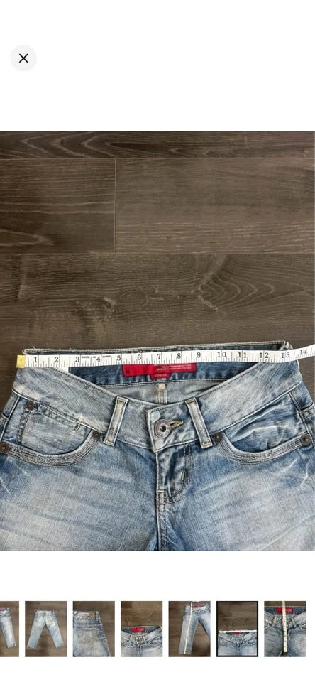 Guess Jeans Vintage Y2K Low Rise Capri Jeans Sz 24 - photo 5