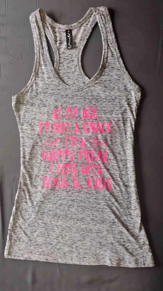 Miami Style Women's Racerback Heather Grey Graphic Tank Top