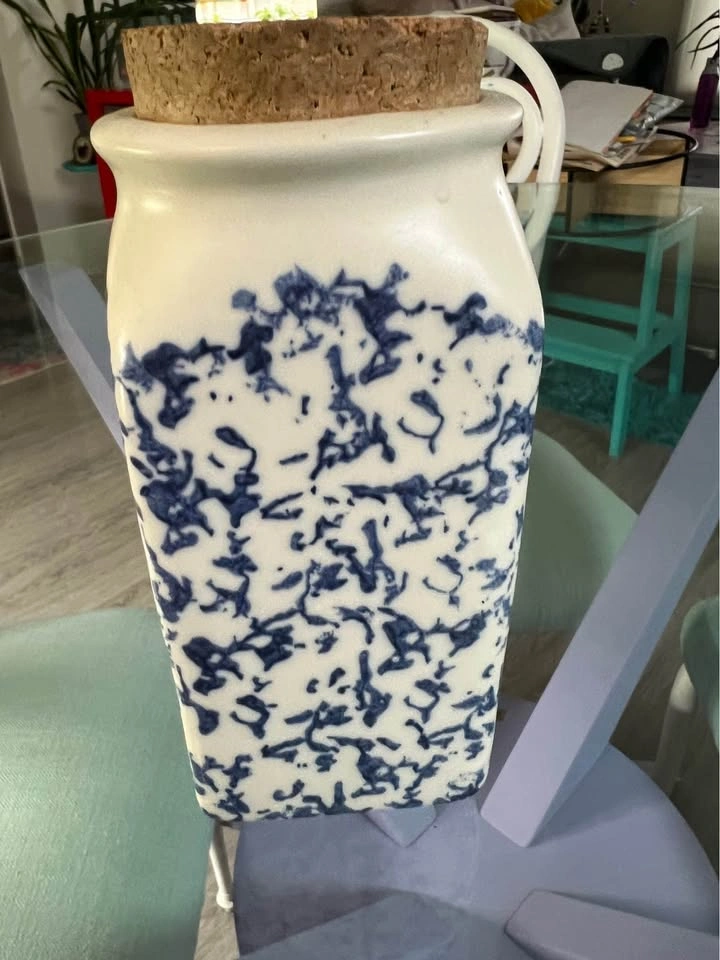 Vintage Jacqueline's Handcrafted Earthenware Popcorn Kernel hold - photo 3