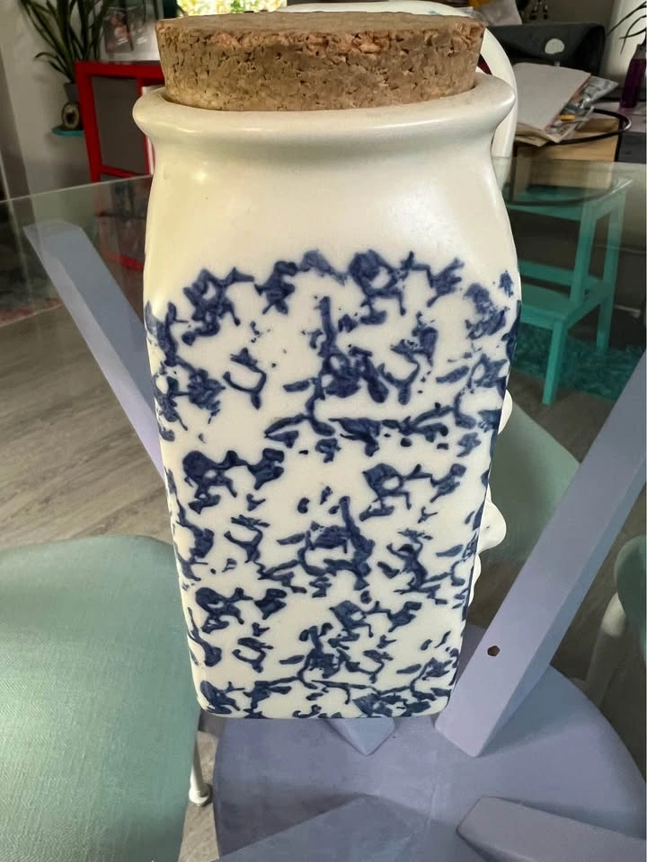 Vintage Jacqueline's Handcrafted Earthenware Popcorn Kernel hold - photo 4