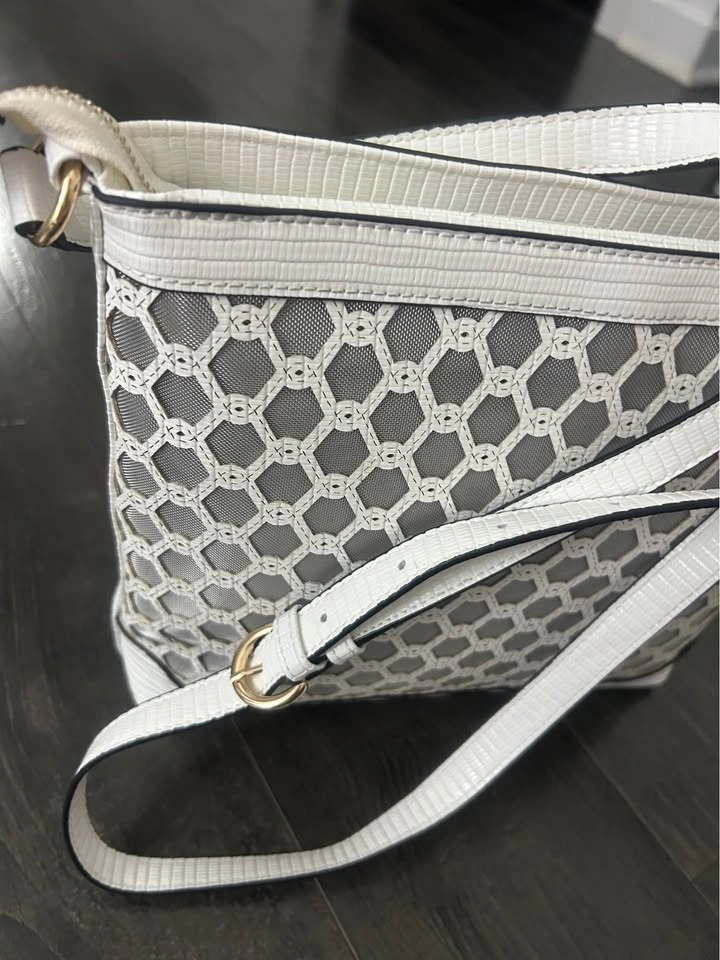 Melanie Lyne White Crossbody Bag with Adjustable Strap - photo 2