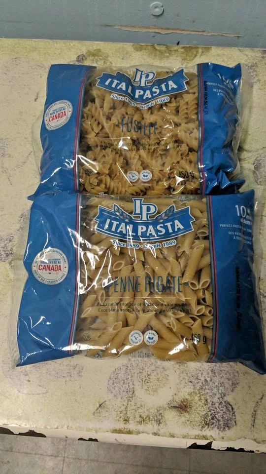 Italpasta Fusilli and Penne Rigate