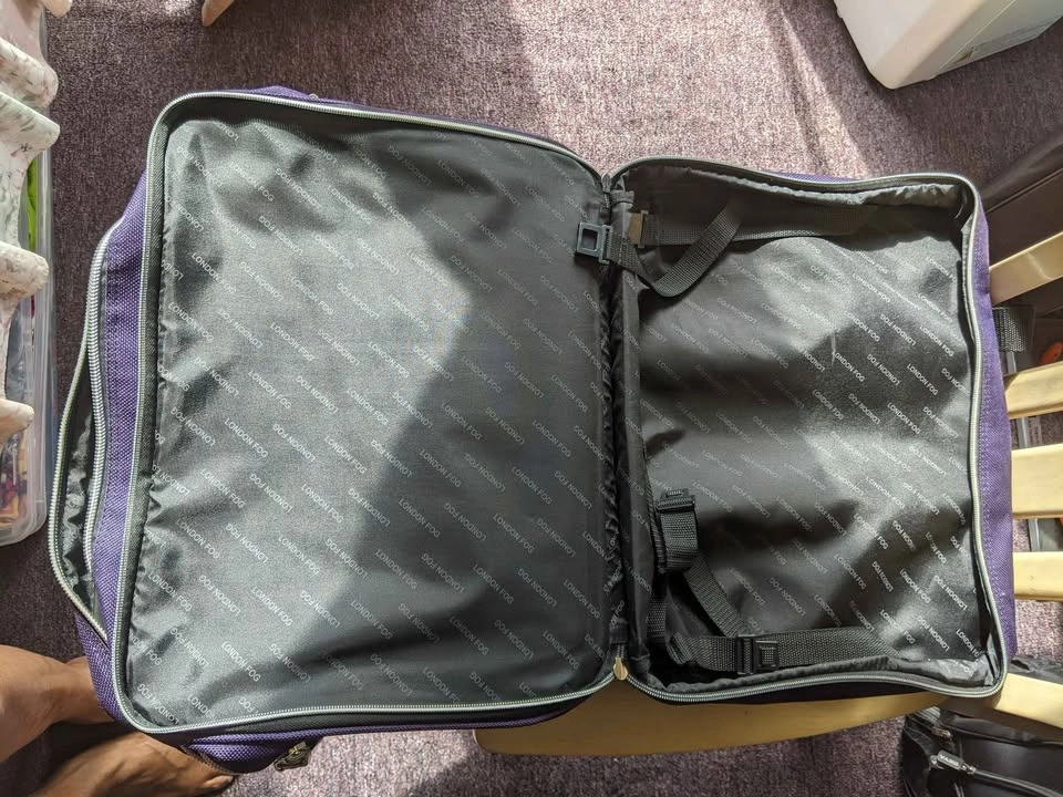 London Fog purple carry-on bag - photo 4