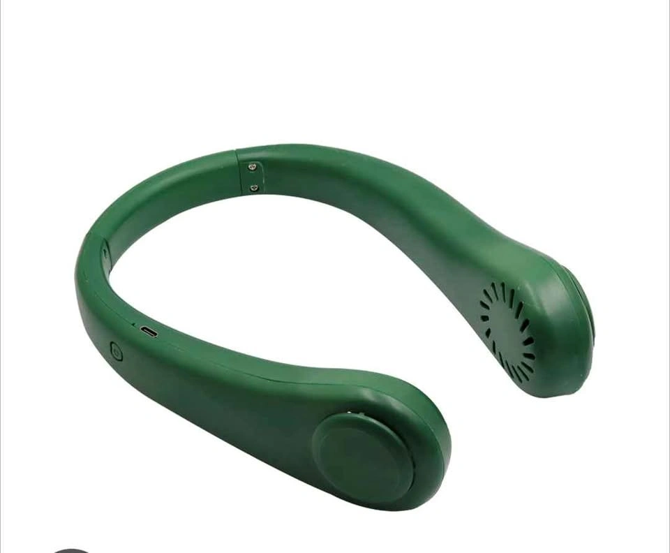 Green portable neck fan