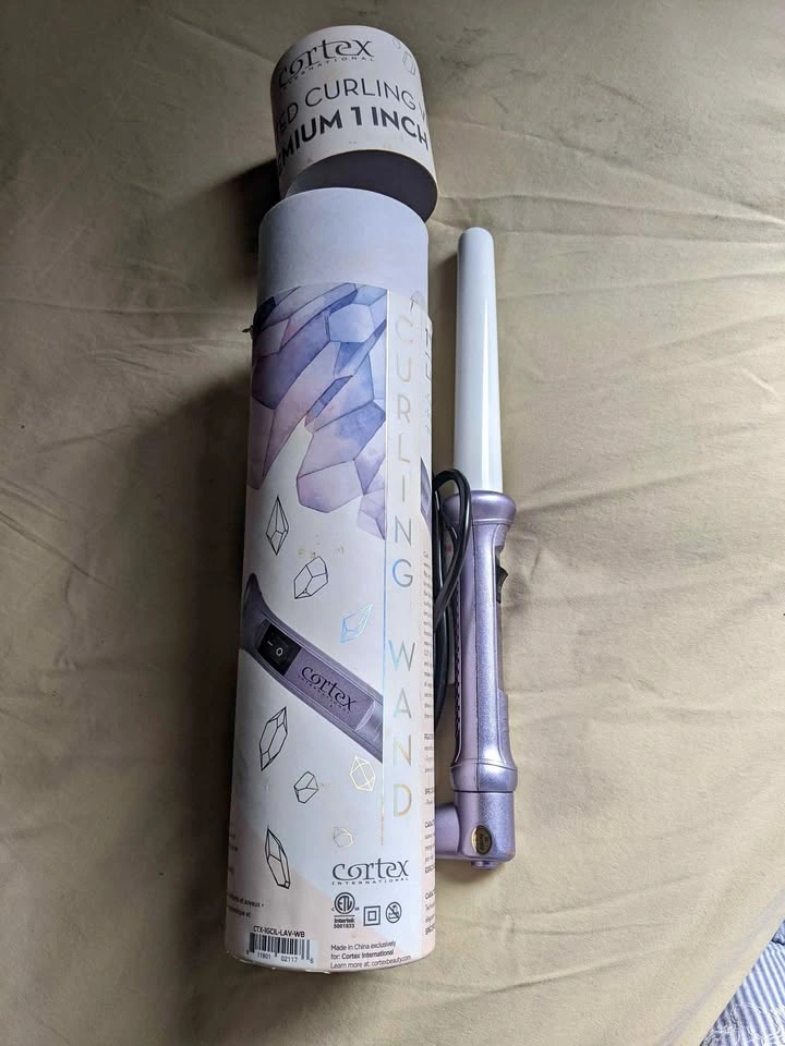 Cortex International 1 Inch Curling Wand Lavender